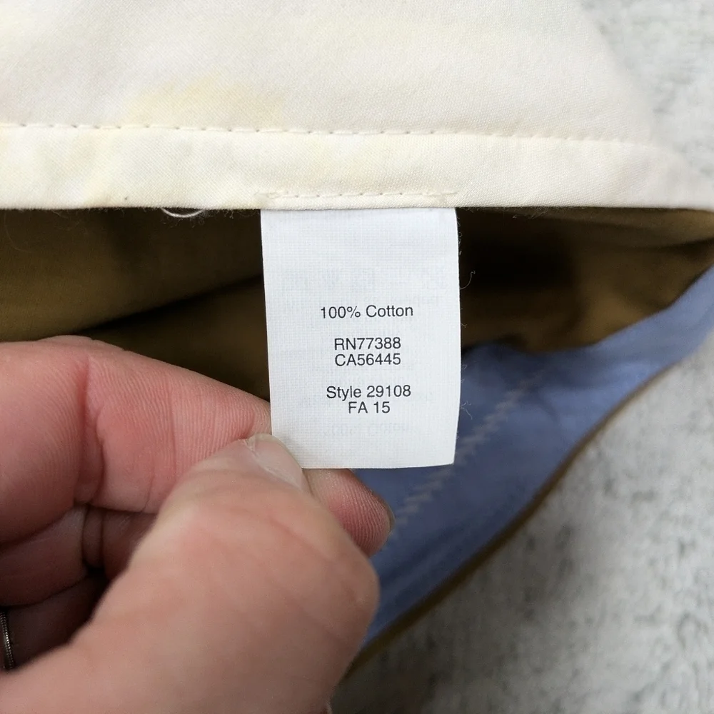 J. Crew Pants Mens 36x32 Brown Khaki Before Chino Straight Cotton Pleat Work